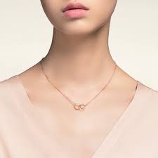Love Necklace Love Necklace 18k Rose Gold Inner Diameter 8mm Chain Length 440mm Love Necklace Simple Chain Necklace Necklace