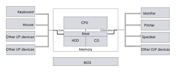 Identify the primary components of a computer and the functions they perform; Concept Of Hardware And Software