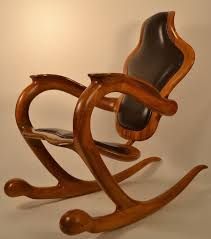 Organic Modern Rocking Chair Signed Sterling Johnson King Modern Rocking Chair Rocking Chair Plans Rocking Chair