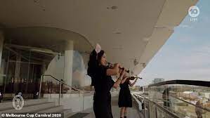 Melbourne Cup Jon Stevens Performs Never Tear Us Apart To Empty Flemington Racecourse Sound Health And Lasting Wealth