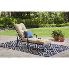 Mainstays Forest Hills Outdoor Chaise Lounge With Cushion Walmart Com In 2020 Clearance Patio Furniture Pool Patio Furniture Outdoor Chaise Lounge Chair