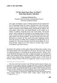 English texts for beginners to practice reading and comprehension online and for free. Pdf If They Read Nancy Drew So What Series Book Readers Talk Back