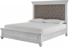 Its modernized shaker style creates a timeless decor, made of 100% solid pine wood. Ashley Kanwyn B777 Upholstered Bed In Whitewash Queen Best Priced Quality Furniture In Orlando Florida
