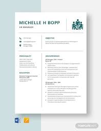Human resources manager for leslie grant, followed by three short, bulleted. Free 14 Sample Hr Manager Resume Templates In Ms Word Pdf