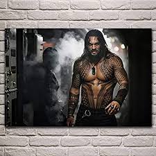 Today was an incredible day i got to watch my friends make amazing art. Nr Cool Man Jason Momoa Tattoo Shirtless Portrait Fabric Poster Living Room Home Wall Decoration Painting Canvas Art Print 50 X 75 Cm Frameless Amazon De Home Kitchen