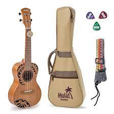 Metal kitchen wall shelves uke tuning notes. Hola Music Hm 124tt Laser Engraved Mahogany Concert Ukulele Bundle Tribal Tattoo Walmart Com Walmart Com