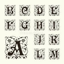 The old english script makes your designs look like they are from the middle ages. Vintage Set Capital Letter V For Monograms And Logos Beautiful Filigree Font Victorian Style Stock Vector Illustration Of Alphabet Antique 105054790