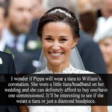 Royal-Confessions — “I wonder if Pippa will wear a tiara to Williams...
