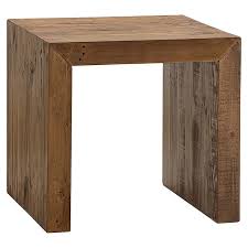 Reclaimed Pine In This Square Accent Table Make For A Minimalist Addition To Any Space Side Table Wood Wood Accent Table End Tables