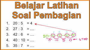Check spelling or type a new query. Belajar Latihan Soal Pembagian Dengan Cara Pengurangan Untuk Kelas 3 Sd Youtube