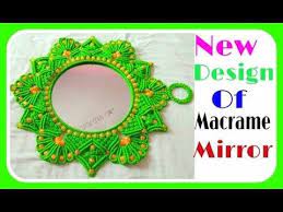 This Video Is For Beginners Who Want To Learn Macrame Art Basic See This Video Carefully And Made Different Types Of A Macrame Mirror Macrame Macrame Tutorial