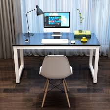 Install the elbow (fixed with plum short handle), 2pc plum handle, materials: Modern Simple Design Wood Computer Desk Pc Laptop Table Workstation Study Home Office Furniture 43 3x23 6x29 2 Inch Walmart Com Walmart Com