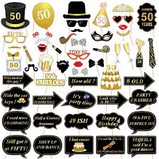50 Geburtstag Photo Booth Props Konsait Fotorequisiten Fotoaccessoires Geburt 40th Birthday Party Supplies 30th Birthday Party Supplies Birthday Photo Booths