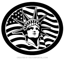 Vector Black And White American Flag Png Statue Of Liberty And American Flag American Flag Clip Art American Icons Flag Vector