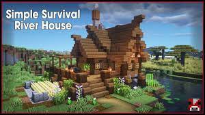 See more ideas about minecraft, minecraft houses, minecraft log cabin. Minecraft Timelapse A Simple River House World Download Youtube