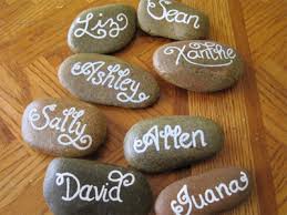 The place cards are there to make your guests feel welcome and invite them to. Making Place Cards With River Rock Shimmer Ink Designs