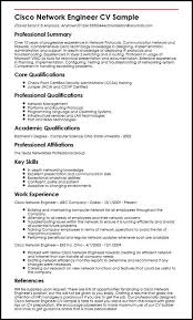 cisco network engineer resume sample