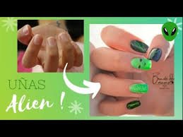 Guía para conseguir unas uñas perfectas. Diseno Unas Alien Tutorial Youtube