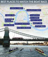 But there will be a change of scenery this year as oxford and it is going to be just a big grind really, getting your boat speed up and running, then just seeing who can maintain it through the course of the race. Boat Race 2018 Where To Watch Oxford Cambridge Rowing Route Map Travel News Travel Express Co Uk