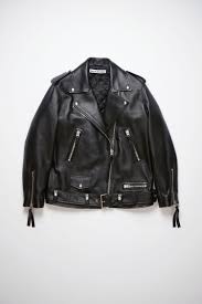 Acne Studios Oversized Biker Jacket Black
