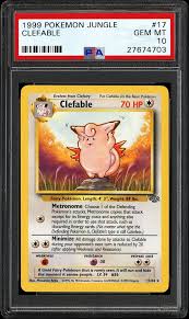 Pokemon unite | pokemon moba. 1999 Nintendo Pokemon Jungle Clefable Psa Cardfacts