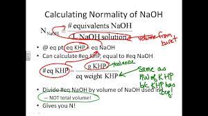 Prelab For Naoh Standardization Lab Youtube