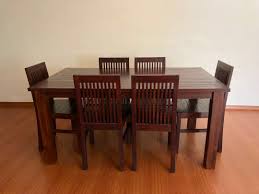 Good quality and affordable price. 49 Teak Wood Dining Table 6 Chairs Quality Teak