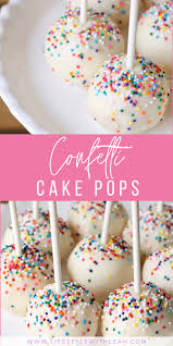 How To Make Confetti Cake Pops Lifestyle With Leah Recipe Fun Desserts Cake Pop Recipe Desserts