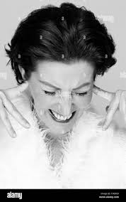 Woman fingers ears Black and White Stock Photos & Images