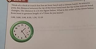 Interactive clock | telling time. Think Of A Clock Or Watch That Has An Hour Hand And A Minute Hand As Minutes Pass The Distance Between The Tip Of The Hour Hand And The Tip Of The