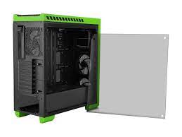 The chassis supports up to 6 case fans. Diypc Diy Tg8 Bg Black Green Dual Usb3 0 Steel Tempered Glass Atx Mid Tower Gaming Computer Case W Tempered Glass Panels Front Top And Both Sides And Pre Installed 3 X Green 33led Light Fan Tempered
