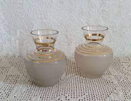 Vase Annees 50 En Verre Granite Brocant Hier Granite Vase Petit Vases