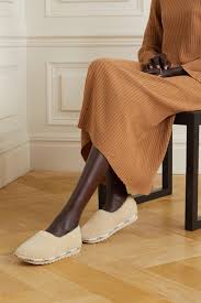 Off White Woody Logo Detailed Shearling Slippers Chloe Net A Porter