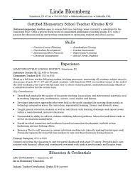 For those who have english as there first language and those who have not. Elementary School Teacher Resume Template Monster Com