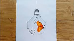 See more ideas about light bulb art, light bulb, bulb. How To Draw A Little Butterfly Inside Bulb Easy Pencil Sketch For Beginners Creative Drawing Youtube