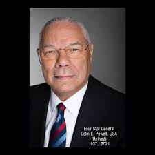 Colin Powell R.I.P. Thank you for being a great faithful servant to our  country 🙏🏽❤️🙏🏽 He was one of my very first paintings 😢 Artist:  Kimberly Keys