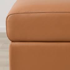 Finnala Ottoman With Storage Grann Bomstad Golden Brown Ikea Storage Footstool Storage Ottoman Golden Brown