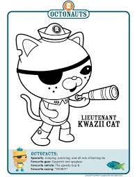 Octonauts Character Coloring Pages Octonauts Octonauts Birthday Party Octonauts Birthday