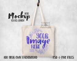 Dye Sublimation Linen Tote Bag Mockup Template Add Your Own Etsy Bag Mockup Tote Tote Bag Design