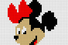 Das ist das neue ebay. Minnie Mouse Pixel Art Bugelperlen Vorlagen Kostenlos Disney Full Size Png Download Seekpng
