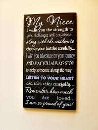 My Niece Wood Sign Great Graduation Or Birthday Gift Etsy Niece Birthday Quotes Niece Quotes Aunt Quotes