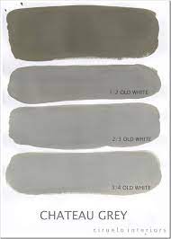 Chateau Grey Og Old White Annie Sloan Farbe Farbe Farbkarte Wandfarbe Farbtone