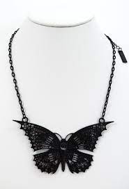 Gorgeous And Breathtaking Design Black Butterfly Pendant Necklace Beautiful Cathedral Openwork Filigree Design Butter Goth Pendant Gothic Jewelry Goth Jewelry