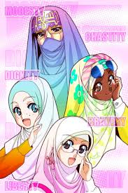 Headscarf Princesses 2 Anime Muslim Hijab Cartoon Islamic Cartoon