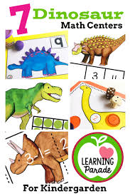 7 Dinosaur Math Centers For Kindergarten On Tpt Math Activities Math Centers Kindergarten Kindergarten Centers