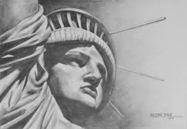 The tutorial is on how to draw the statue of liberty. Original Artwork Drawing Statue Of Liberty Drawing By Hongtao Huang Saatchi Art