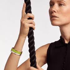 Vaporetto 手鈪👍鍍金金屬彩色琺瑯手鈪-Blanc Sable 白色⚪ ＋Green Flash💚 (2 sizes)