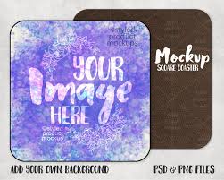 Dye Sublimation Square Hard Board Coaster Mockup Add Your Etsy In 2020 Free Packaging Mockup Free Psd Mockups Templates Mockup Free Psd