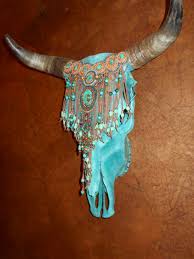 For Sale Skull Art Amethyst Turquoise Several Kinds Glass Beads Copper Gold And Silver Beads Some Faux Cow Skull Art Painted Animal Skulls Skull Art