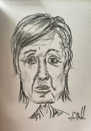 What do you all think of my 3 minute caricature of this legend x